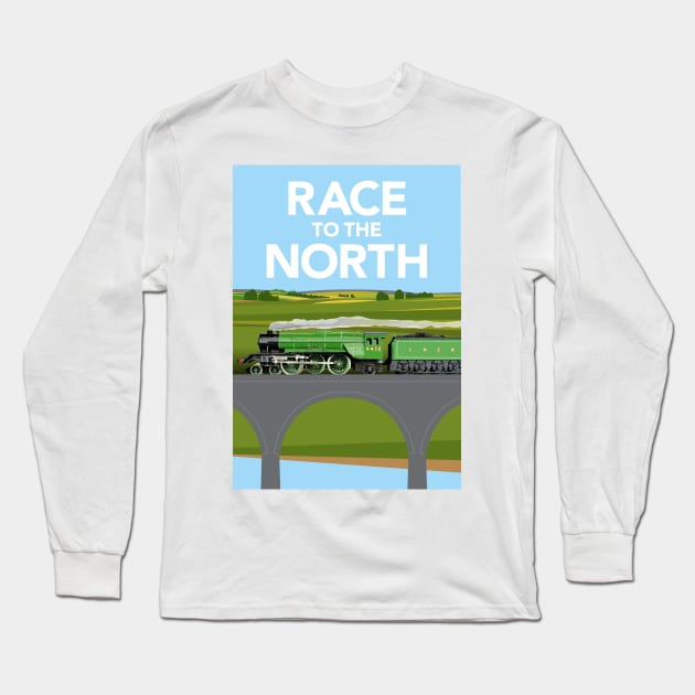 Race to the North Long Sleeve T-Shirt by markvickers41